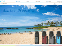 Tablet Screenshot of eoscigarette.com